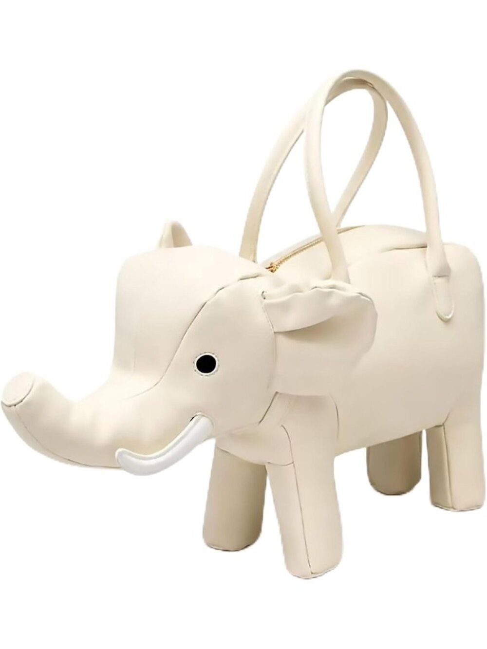 Women's Elephant Beige Shape Waterproof Luxurious Surface Funny Crossbody Bag